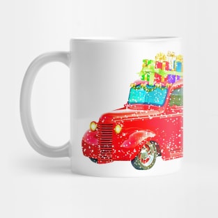 Classic Christmas Vintage Truck Mug